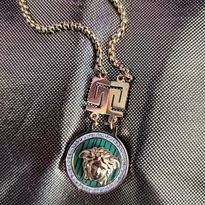 Authentic Versace 18kt Gold Plated /Stainless Steel Necklace🔥 MSRP$600